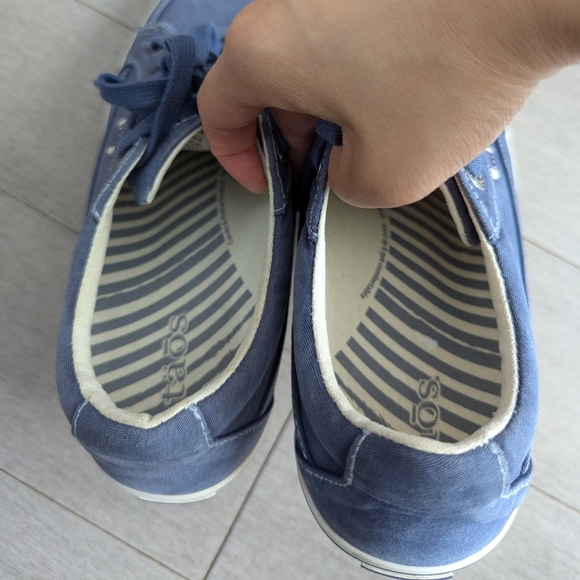 Taos blue Moc Star canvas shoes size 8 - Picture 10 of 13
